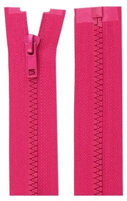 1 Reißverschluss Profil 5mm 70 cm teilbar, Autolock, magenta