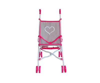 Produktbild von Milly Mally Doll Pram Julia Prestige 54 Cm Pink/Grey