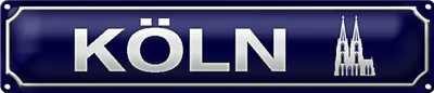 Produktbild von Blechschild Straßenschild 46x10cm Köln Wappen Dekoration