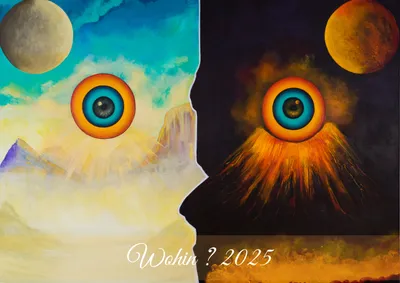 Image de raxxa Calendrier mensuel premium série Où 2025 paysage DIN-A4