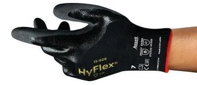 Produktbild von ANSELL HyFlex 11-928 Handschuhe Größe 10, Nitrilbeschichtung, Schnittschutz Stufe 4, Kontakthitzeschutz
