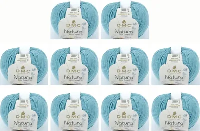 Immagine prodotto di 10 gomitoli di filato DMC Natura Just Cotone: filato morbido e opaco in 100% cotone pettinato, numero 302, (colore N49)