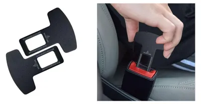 Obrázok produktu pre 2 ks univerzálnych tenkých spôn/zarážok na bezpečnostný pás v aute