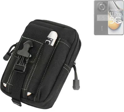Produktbild von K-S-Trade Gürtel Tasche kompatibel mit Realme 11 Pro Gürteltasche Holster Schutz Hülle Handy Hülle Smartphone outdoor Handy-Hülle schwarz