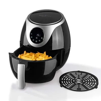 Produktbild von MAXXMEE Heißluft-Fritteuse Digital - 3 Liter Fassungsvermögen - schwarz/silber