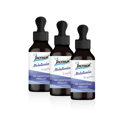 Produktbild von Nimm 3, zahl 2 Aktion Liposomale Melatonin Tropfen hochdosiert - 0,5mg Melatonin pro Tag (45mg Melatonin in 3 Flaschen) - Keto MCT Öl C8 & C10