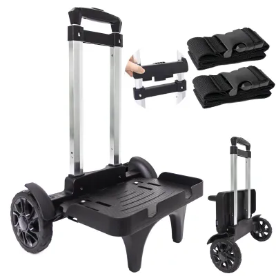 Image de Omgoods - Sac à dos pliable avec chariot et grandes roues