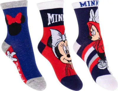 Immagine prodotto di Calzini Disney Minnie Mouse per bambini confezione da 3 calzini colorati 23/26 colore 2