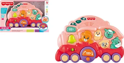 Produktbild von Baby Animal Train+Light Music (Pink)
