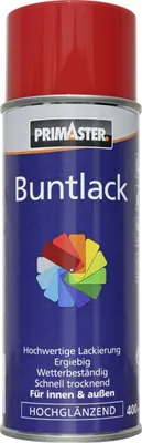 Produktbild von Primaster Lackspray 400 ml feuerrot hochglänzend