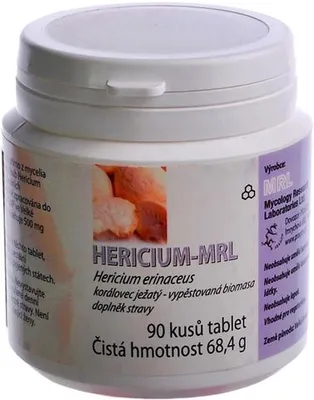 Obrázok produktu pre HERICIUM, Hericium erinaceus, 90 tabliet