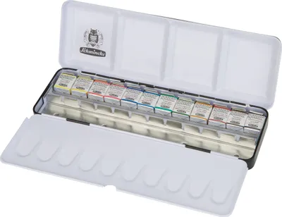 Obrázek produktu pro Schmincke Horadam krabička na akvarelové barvy kovová krabička 12 x 1/2 šálku 74 412 097
