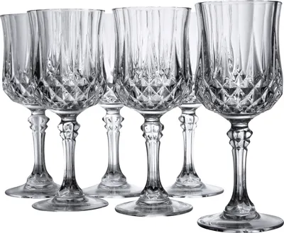 Image de Cristal d'Arques 23222 Longchamp ECLAT Verre à vin rouge 250 ml, verre, clair (pack de 6)