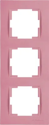 Produktbild von 3-fach Rahmen vertikal Pink/Rosa – Unterputz – Rita