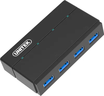 Immagine prodotto di HUB USB 3.1 ATTIVO 4 PORTI 5 Gbps ALIMENTAZIONE UNITEK
