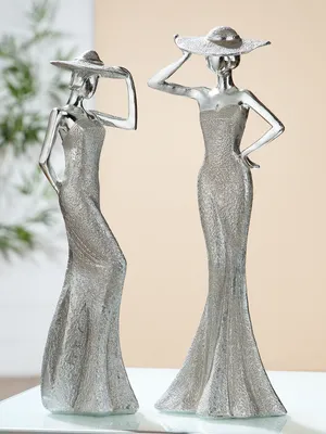 Produktbild von Gilde Poly Lady Diva hands a.hat 2 kusy rôzne (š x v x d) 8,5 x 30 x 0 cm strieborné galvanizované