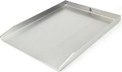 Image de Plaque de cuisson en acier inoxydable | Plancha 45x34cm - convient pour Napoleon LE/LEX/Prestige & Rösle | 4mm Massif