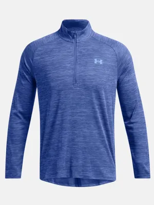 Produktbild von Under Armour Tech Textured Halbreißverschluss-langarm-t-shirt Blau L Mann Blau L