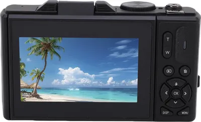 Zdjęcie produktu dla Aparat cyfrowy 5K do fotografii, funkcja Anti-Shake, WiFi, 75 MP, vlog, autofokus, wideo z 18-krotnym zoomem, podróże, 64 G, czarny