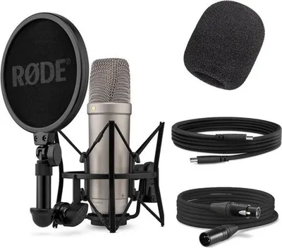 Produktbild von Rode NT1 5th Generation XLR USB Mikrofon mit Popfilter