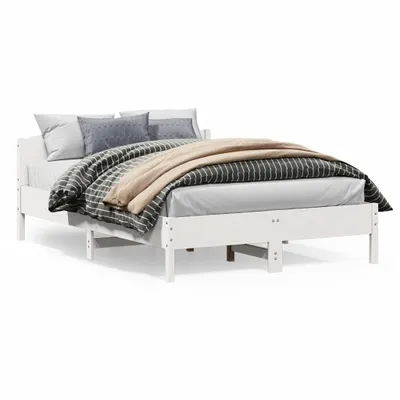 Obrázok produktu pre vidaXL Posteľ z masívu bez matraca biela 160x200 borovicové drevo