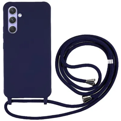 Produktbild von Samsung Galaxy A57 Hülle - Coverup Silikon Back Cover mit Handykette - Blau