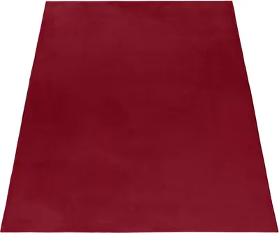 Produktbild von Teppich Wohnzimmer Hochflor Rot 240x340 Rechteck Unicolor - Einfarbig aus Polyester