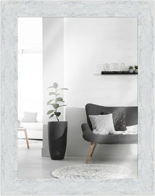 Produktbild von MendeFrames Wandspiegel H610 Vintage-Look weiß 28x35 cm