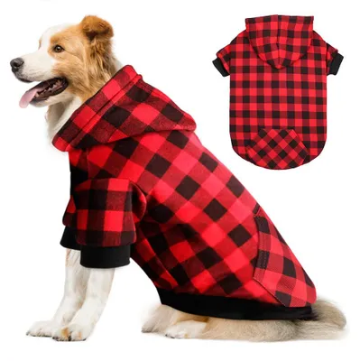 Productafbeelding van Hondenhoodie met Kapuze en Zak, Maat XXL, Rood