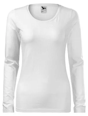 Produktbild von Malfini - T-Shirt für Damen, Verstärkte, Schmal, Langärmlig PP13085 (M) (Weiß)