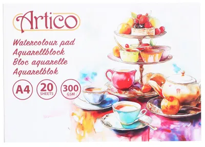Produktbild von AQUARELLPAPIER DIN A4 20 Blatt 300 g/m² Beige Zeichenpapier Malpapier Zeichenkarton Malkarton Aquarell Papier 82