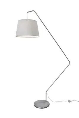 Produktbild von Bogenleuchte mit Stoffschirm weiß Dublin 225cm