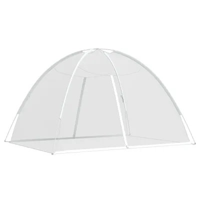 Image de Moustiquaire mongole avec portes 220 maille blanc 200x200x135cm