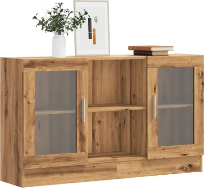 Zdjęcie produktu dla vidaXL Kredens dębowy Artisan 120x30,5x70 cm materiał drewnopochodny