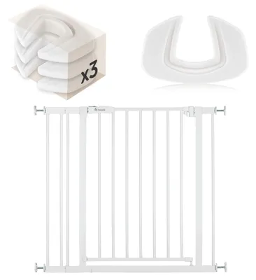 Image de Barrière de sécurité pour animaux, extensible - pour les largeurs de 84 à 89 cm - Blanche