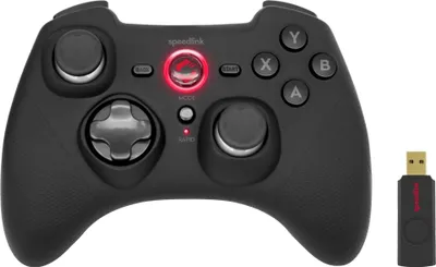 Image de SpeedLink SPEEDLINK RAIT Black RF Gamepad Nintendo Switch, PC, Playstation 3