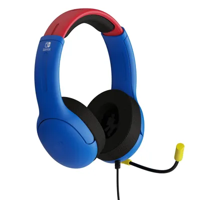 Productafbeelding van Gaming AIRLITE stereohoofdtelefoon met microfoon voor Nintendo Switch - compatibel met PC, iPad, Mac, laptop. Geluidsisolerende microfoon, lichtgewicht, zachte en comfortabele pasvorm