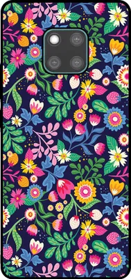 Produktbild von Smartphonica Handytasche Passend für Huawei Mate 20 Pro mit Blumendruck - TPU Back Cover Case Blumendesign