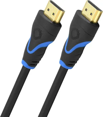 Zdjęcie produktu dla OEHLBACH 34005, 1,2 m, HDMI Typu A (Standard), HDMI Typu A (Standard), Kompatybilność 3D, 18 Gbit/s, Czarny