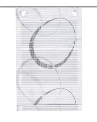 Produktbild von Home Wohnideen Magnetrollo Querstreifen Digitaldruck "Vitus" 130 x 45 cm Grau