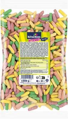 Produktbild von Hitschies Sour Mix Kaubonbons mit prickelndem Fruchtgeschmack 1000g