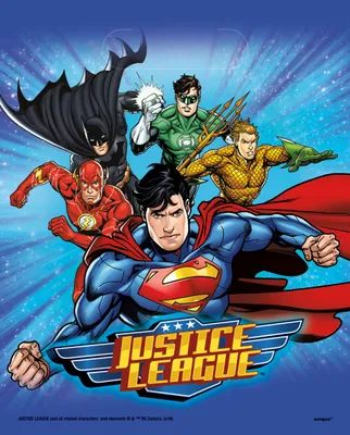 Produktbild von Geschenktüte PVC Justice League 8Stk.