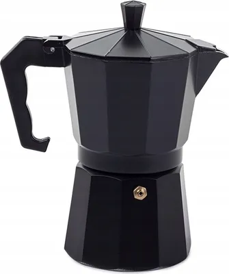 Obrázok produktu pre Verk 07043 Moka kanvica na 9 šálok, 450 ml - čierna