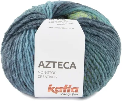 Obrázek produktu pro Katia Azteca 7886 Green/Blue-Green Pletací příze