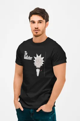 Produktbild von D&B Uni Polo MO00052 RickAndMorty Schwarz-Größe M