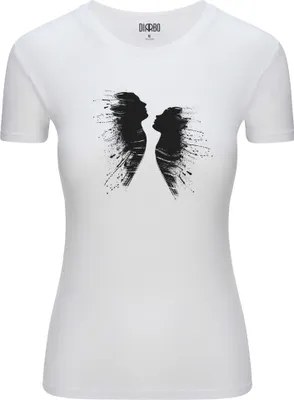 Immagine prodotto di Diarbo T-shirt donna con stampa artistica uomo e donna bianca taglia M