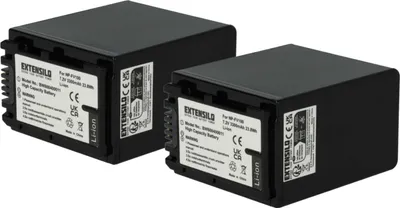 Produktbild von EXTENSILO 2x Akku kompatibel mit Sony HDR-CX305VE, HDR-CX320E, HDR-CX350, HDR-CX320EB, HDR-CX305E, HDR-CX350E Kamera (3300 mAh, 7,4 V, Li-Ion)