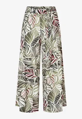Produktbild von MORE & MORE Printed Slinky Pants 4682 big leaves 34