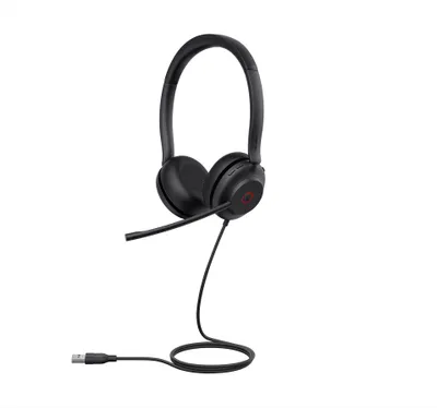 Produktbild von Yealink UH35 Dual UC USB-A Headset, Kabelgebunden, 20 - 20000 Hz, Büro/Callcenter, 139,5 g, Kopfhörer, Schwarz