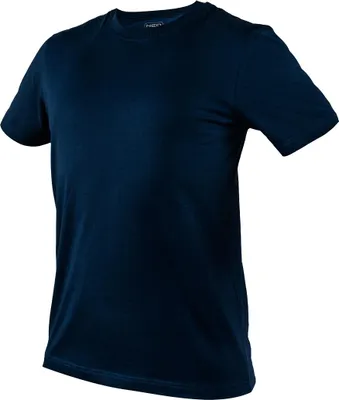 Immagine prodotto di T-shirt NEO TOOLS a maniche corte, blu navy, in morbido tessuto a maglia, peso 180g/m2, taglie S-XXXL, logo sul collo, scollatura rotonda con elastico (S)